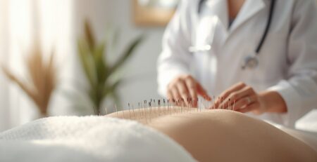 Professional acupuncture treatment for back, neck, and sciatica pain at a wellness clinic in Scarborough.